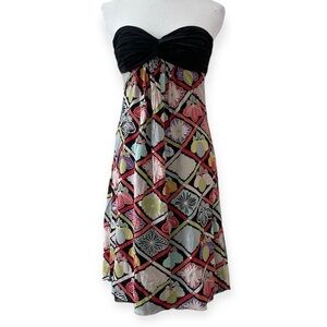 Rare Vintage Y2K Trina Turk Baby Doll Silk Dress